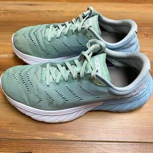 Hoka One One Mach 2 Women's Running Shoes AquaMint Green Size 9.5 Walking EUC
